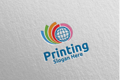 Global Printing Company Logo Design 18