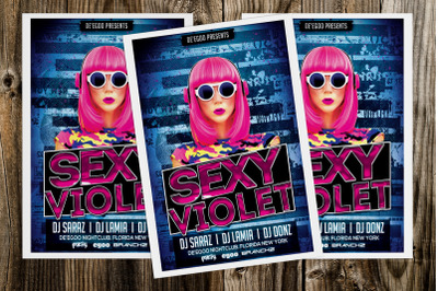 Sexy Violet Party Flyer