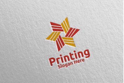 Star Printing Company Logo Design 22