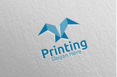 Fly Printing Company Logo Design 23