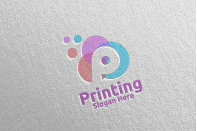 Bubble Printing Company Logo Design 24