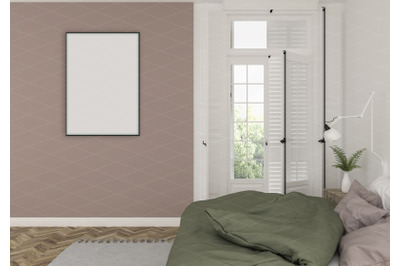 Interior scene - artwork background - frame mockup