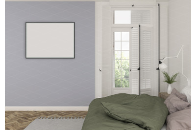 Interior scene - artwork background - frame mockup