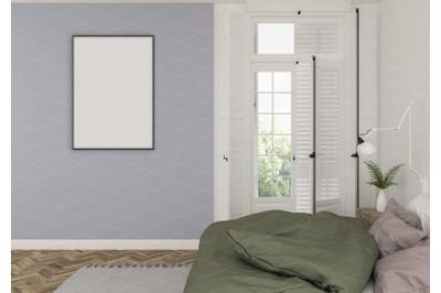 Interior scene - artwork background - frame mockup