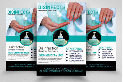 Disinfection Service Provider Flyer