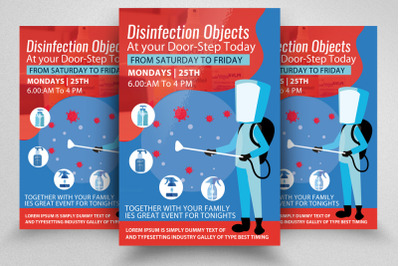 Disinfection Service Provider Flyer