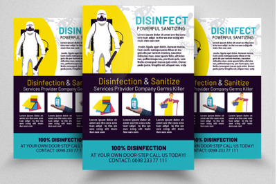 Disinfection &amp; Cleaning Service Flyer