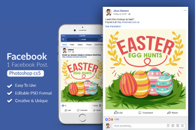 Easter Facebook Post Banner
