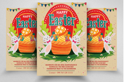 Happy Easter Flyer&2F;Poster Template