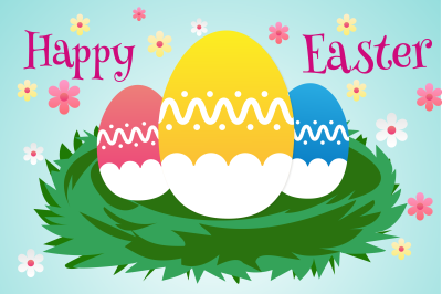 Happy Easter Festival Illustration