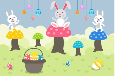 Happy Easter Illustration