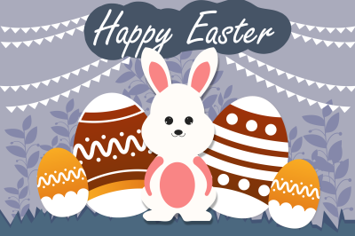 Happy Easter Event Illustration