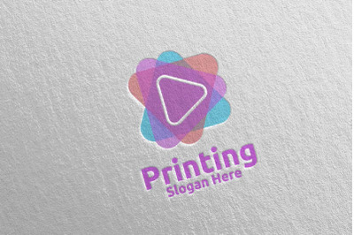 Play Printing Company Logo Design 25