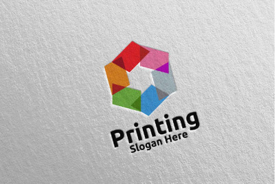 Paper Printing Company Logo Design 35