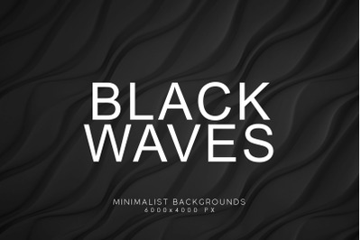 Black Minimalist Wave Backgrounds 3