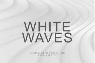 White Minimalist Wave Backgrounds 1