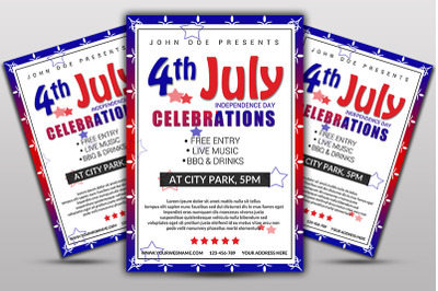 4th july Independence day flyer