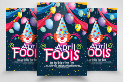 April Fool&#039;s Day Flyer Template