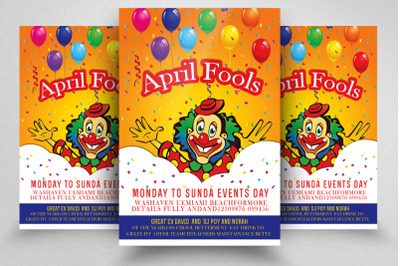 April Fools Day Flyer Template