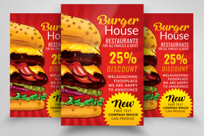 Fast Food Restaurant Discount Offer Flyer