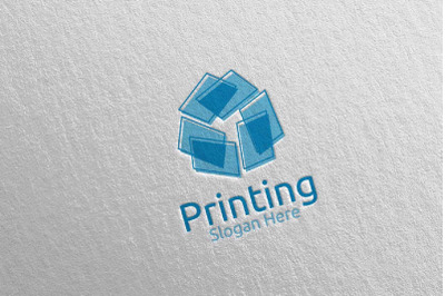 Paper Printing Company Logo Design 37