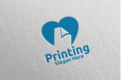 Love Printing Company Logo Design 40