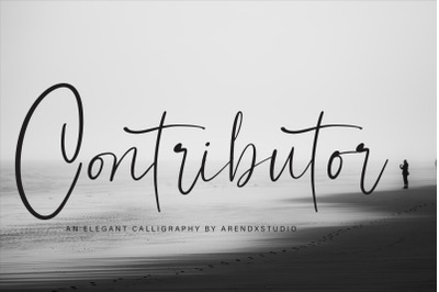 Contributor Calligraphy Font