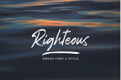 Righteous Handwritten Typeface Brush