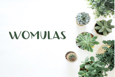 Womulas - Quirky Font
