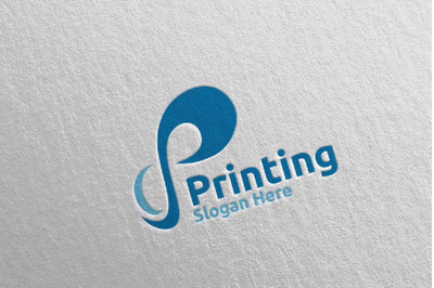 Infinity P Printing Company Logo Design 46