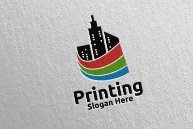 City Printing Company Logo Design 49