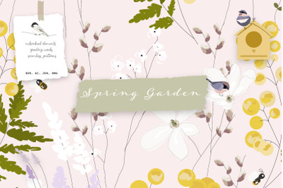 Spring Garden cute illustrations