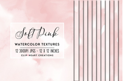 Pink Watercolor Papers