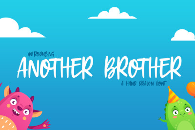 Another Brother Font (Doodle Fonts, Playful Fonts, Uppercase Fonts)