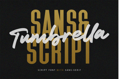 Tumbrella - Script Sans Font Duo