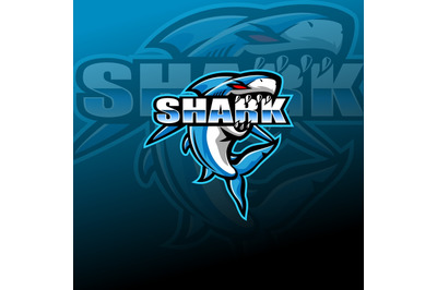 Shark&nbsp;esport mascot logo