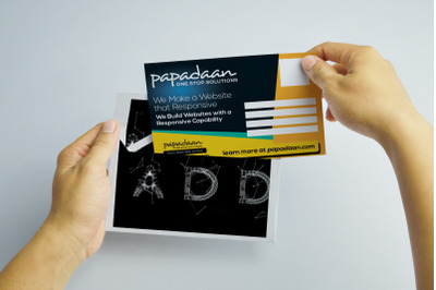 Website Studio Promotion PostCard