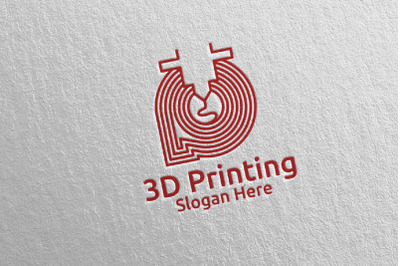 Fast 3D Printing Company Logo Design 57