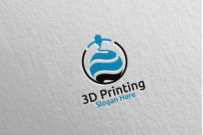 Global 3D Printing Company Logo Design 60