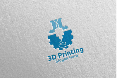 Lab 3D Printing Company Logo Design 62