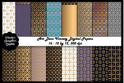 Art Deco Variety Digital Papers