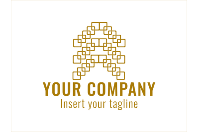 Logo Gold Vector Directions to Rise