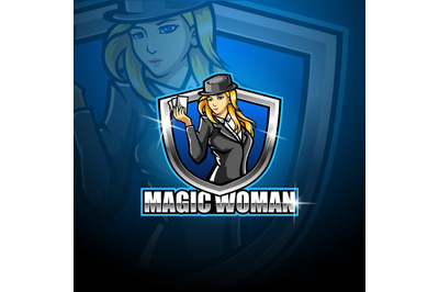 Magic women esport mascot logo