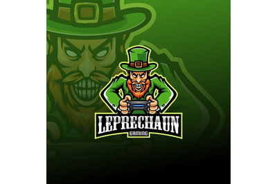 Leprechaun esport mascot logo