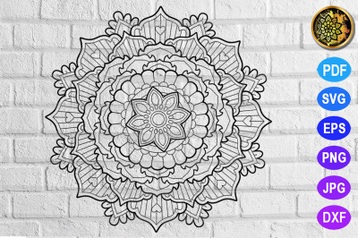 Mandala Zentangle Pattern-2-21