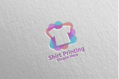 T shirt Printing Company Logo Design 68