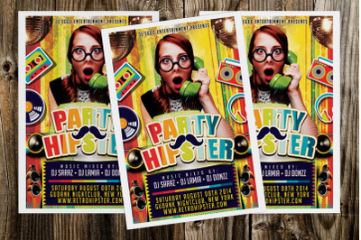 Hipster Party Flyer