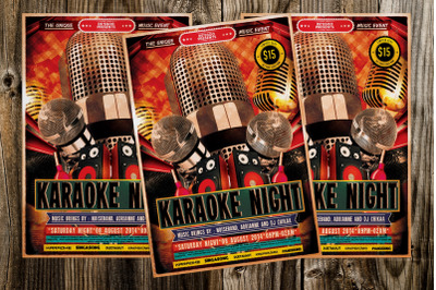 Karaoke Night Music Flyer