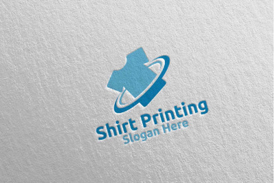 T shirt Printing Company Logo Design 71