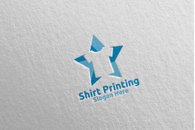 Star shirt Printing Company Logo Design 78